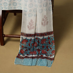 Hand sanganeri cotton 3pc unstitched dress material 12