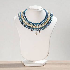  Hand Braided Natural Sikki Grass Necklace 