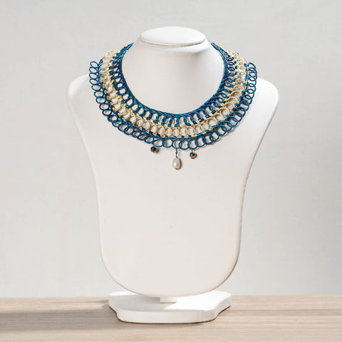  Hand Braided Natural Sikki Grass Necklace 