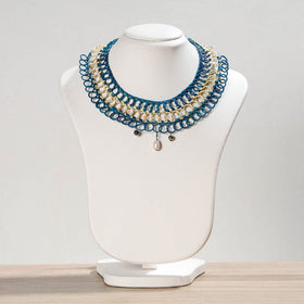  Hand Braided Natural Sikki Grass Necklace 