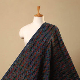 Blue Hand Block Print Cotton Ajrakh Fabric