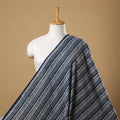 Blue Hand Block Print Cotton Indigo Bagru Fabric