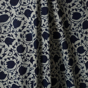 Blue - hand cotton indigo bagru fabric 07 - handcrafted