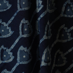 Hand cotton indigo bagru fabric 18 - handcrafted