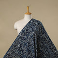 Hand cotton indigo bagru fabric 20 - handcrafted