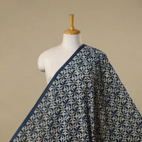 Hand cotton indigo bagru fabric 21 - handcrafted