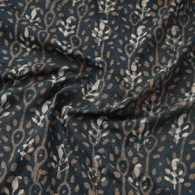 Blue - hand cotton indigo bagru fabric 23 - handcrafted