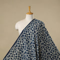 Hand cotton indigo bagru fabric 23 - handcrafted