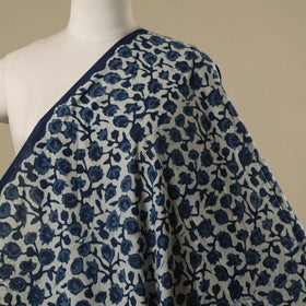 Hand cotton indigo bagru fabric 23 - handcrafted