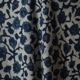 Hand cotton indigo bagru fabric 23 - handcrafted