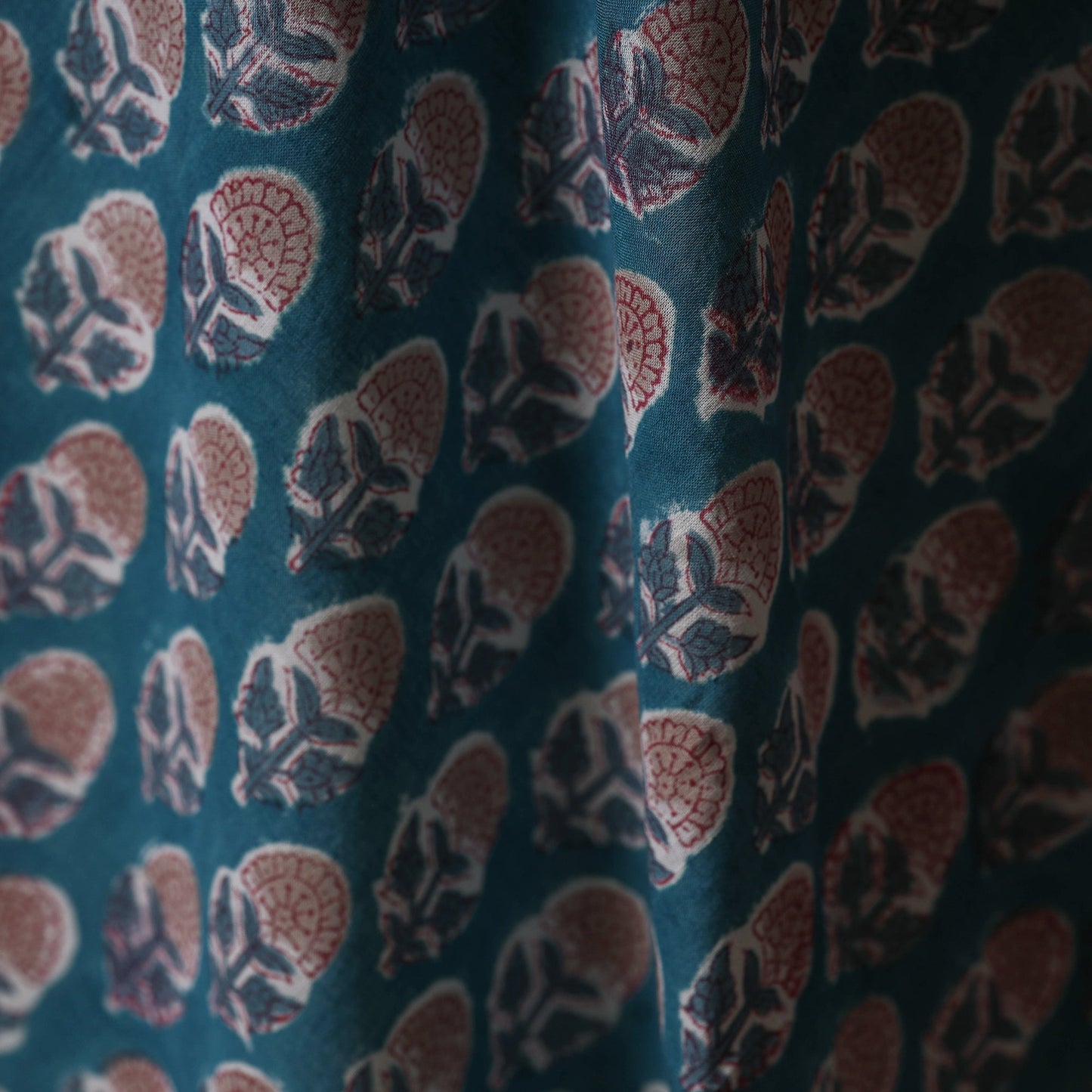 Hand cotton sanganeri fabric 03 - handcrafted