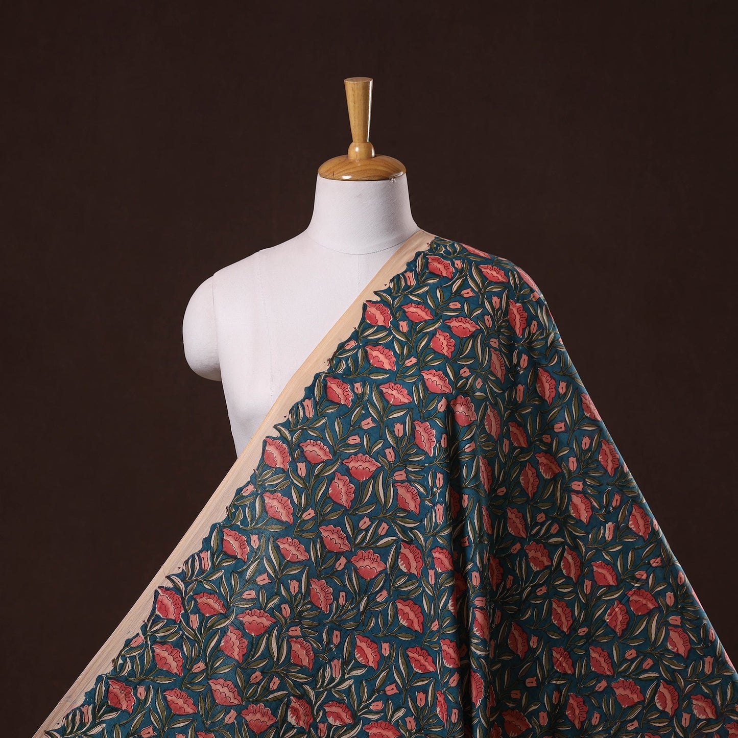 Hand cotton sanganeri fabric 10 - handcrafted