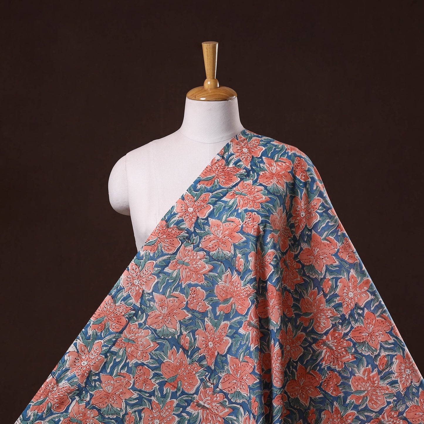 Hand cotton sanganeri fabric 16 - handcrafted