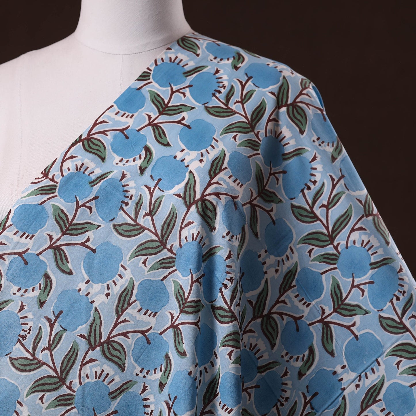 Hand cotton sanganeri fabric 20 - handcrafted