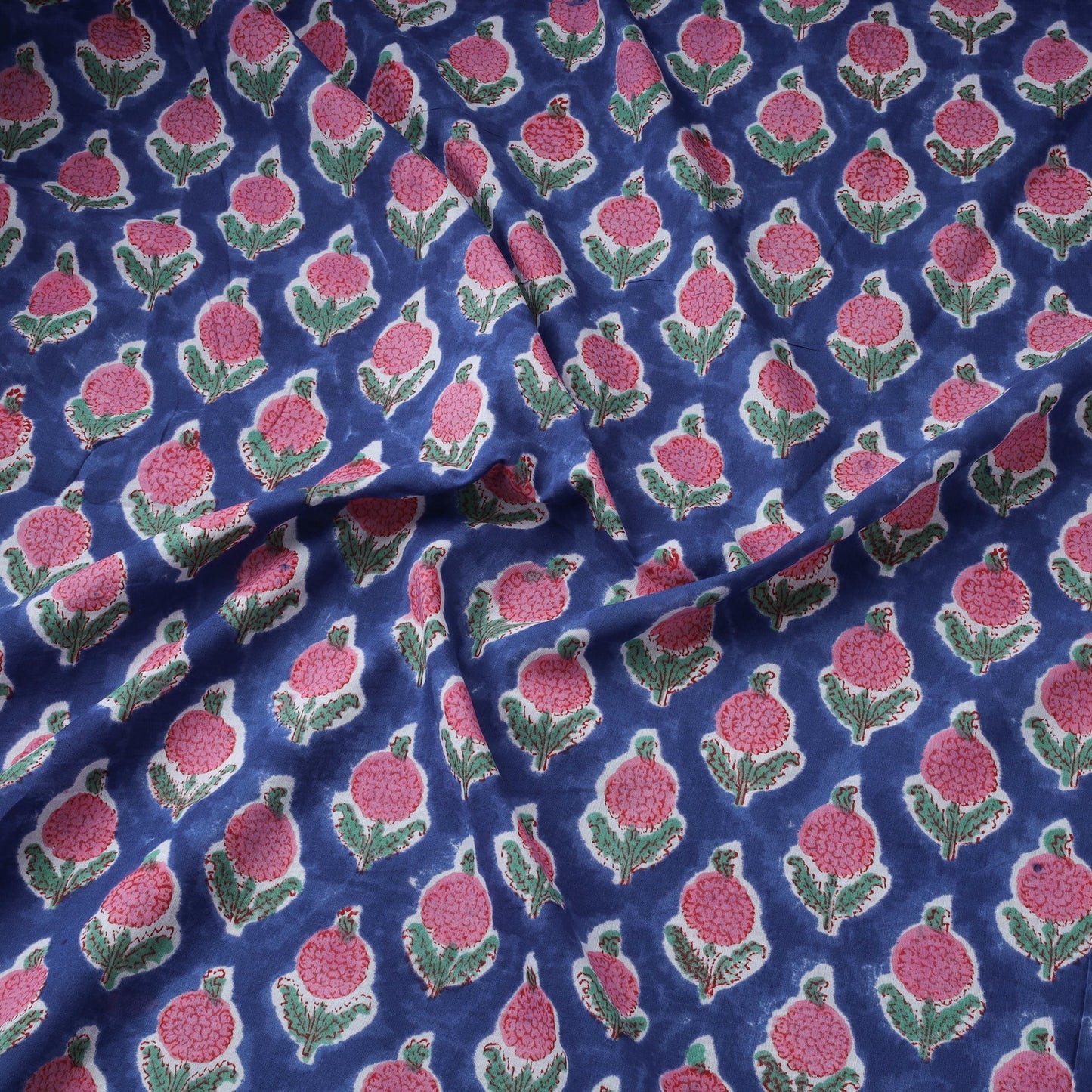 Hand cotton sanganeri fabric 20 - handcrafted