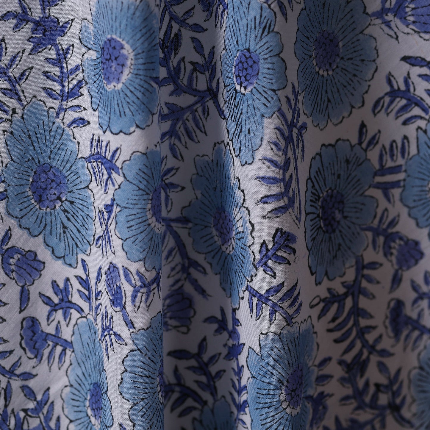 Hand cotton sanganeri fabric 41 - handcrafted