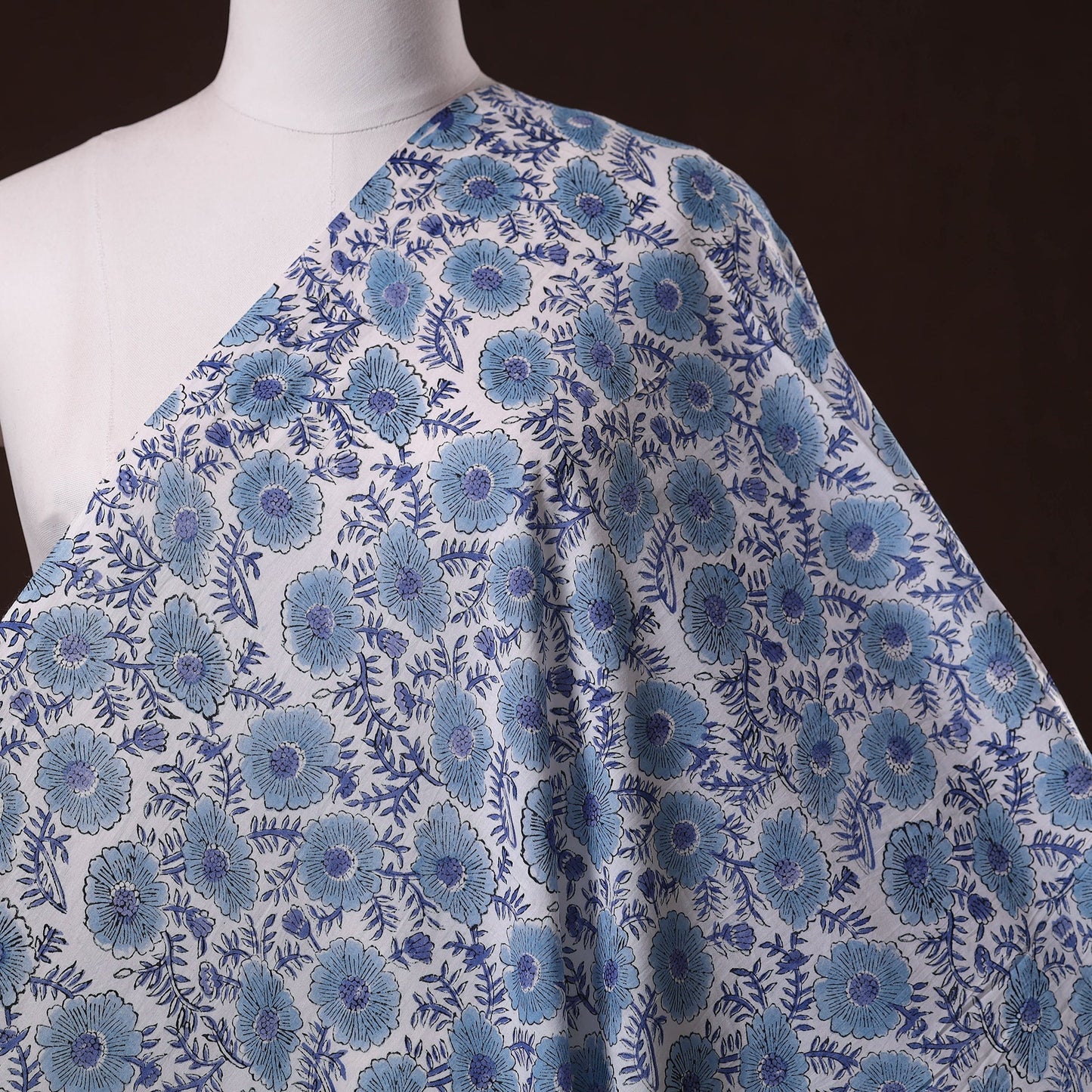 Hand cotton sanganeri fabric 41 - handcrafted