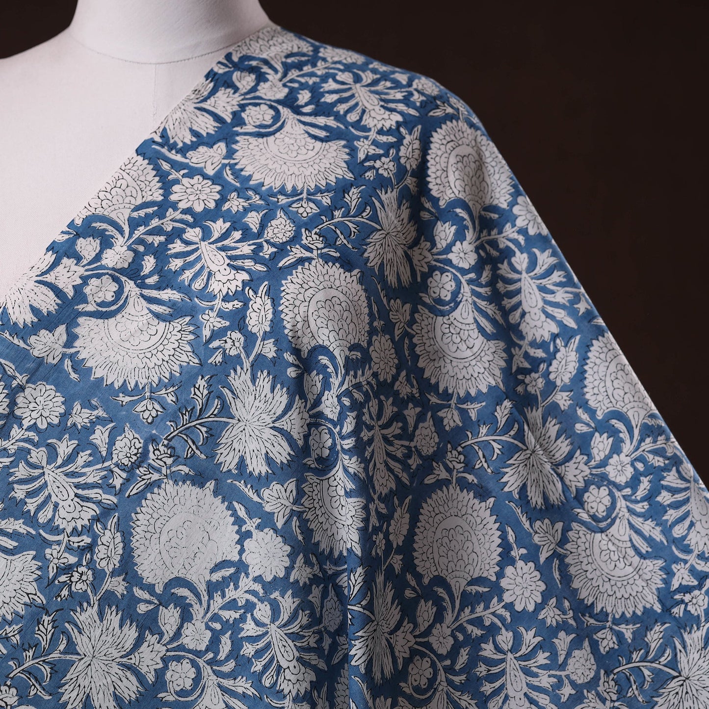 Hand cotton sanganeri fabric 43 - handcrafted