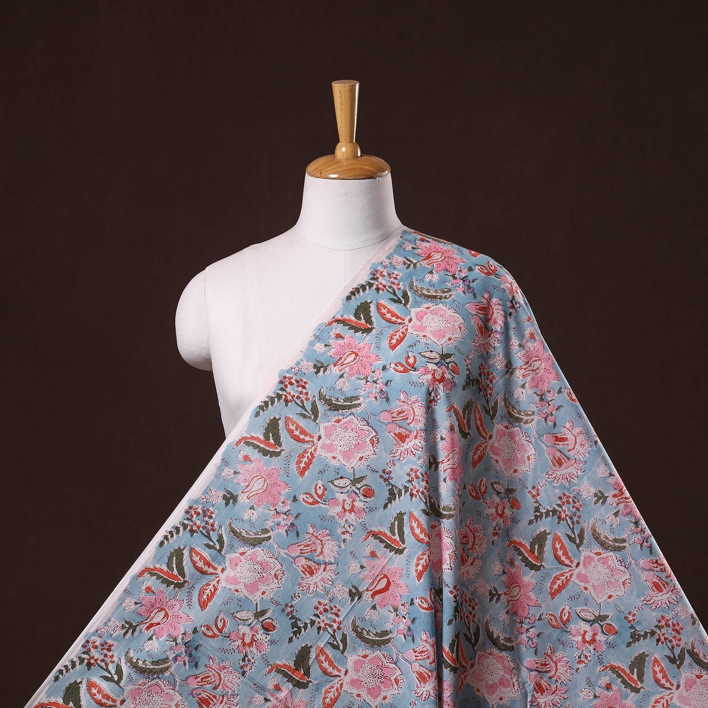 Hand cotton sanganeri fabric 58 - handcrafted