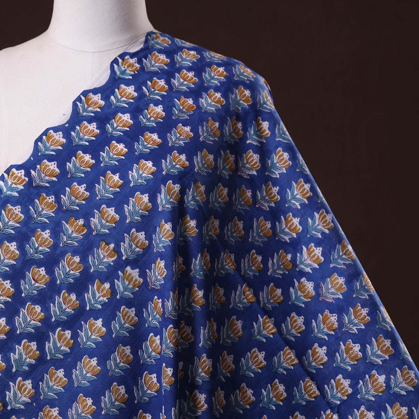 Hand cotton sanganeri fabric 59 - handcrafted