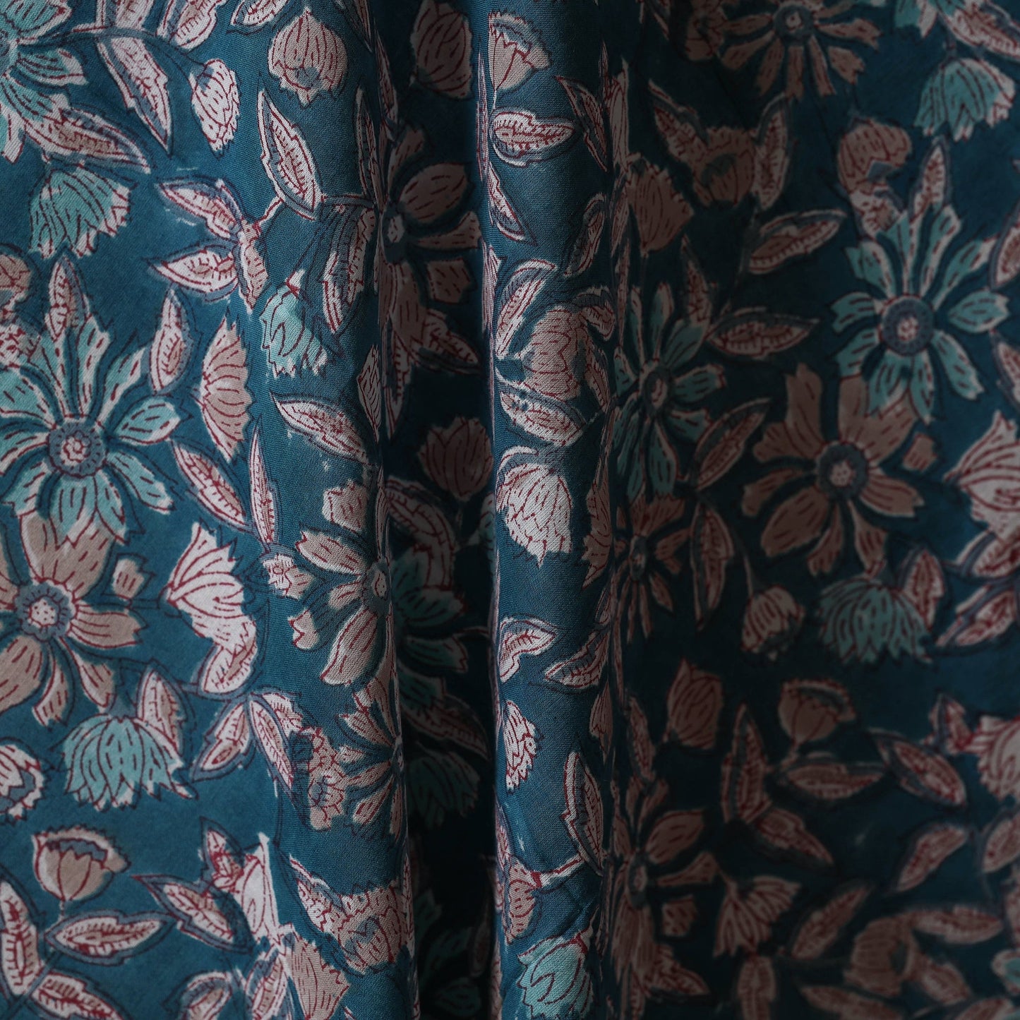 Hand cotton sanganeri fabric 64 - handcrafted