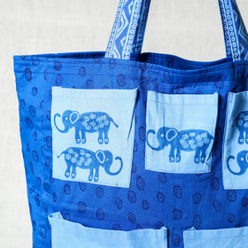  Hand Block Print Cotton Shoulder Bag 