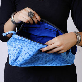  Hand Block Print Cotton Toilet Pouch 