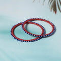 Hand Embroidered Beadwork Bangle (Set of 2)