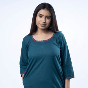 Buy iTokri Casuals - Hand Embroidered Cotton Long Kurta Online at iTokri.com