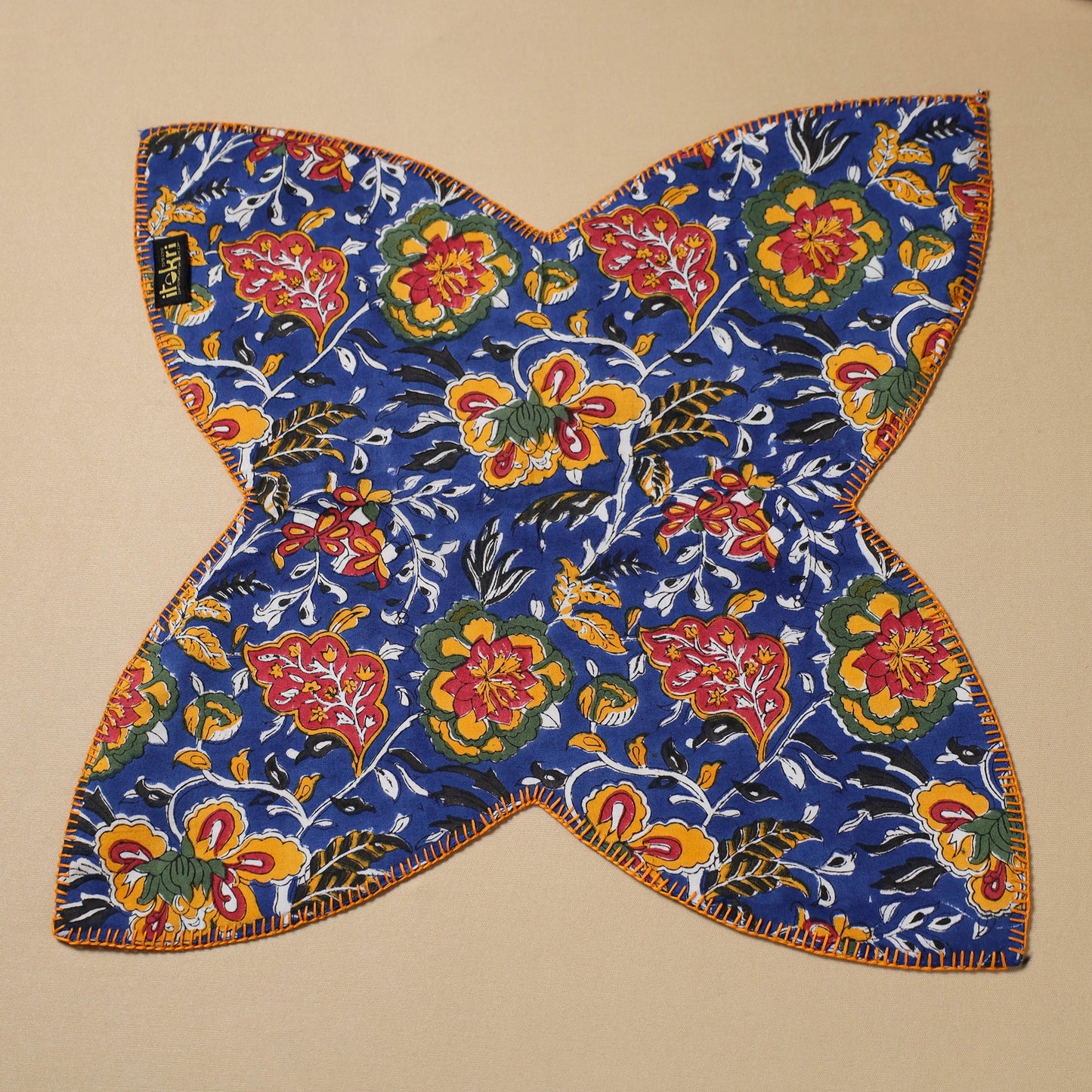 Hand Embroidered Cotton Roti Napkin