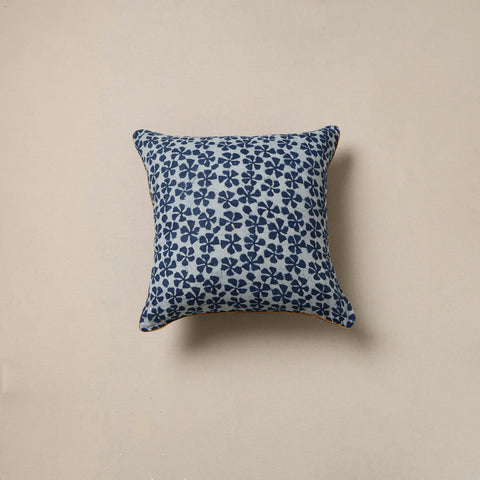 Hand indigo bagru cushion cover 24 - handcrafted
