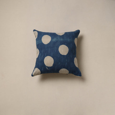 Hand indigo bagru cushion cover 55 - handcrafted