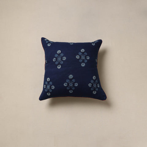 Hand indigo bagru cushion cover 59 - handcrafted