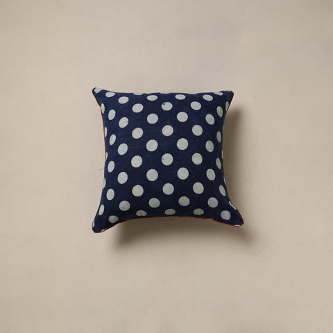 Hand indigo bagru cushion cover 60 - handcrafted