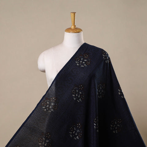 Hand natural dyed chanderi silk fabric 19 - handcrafted