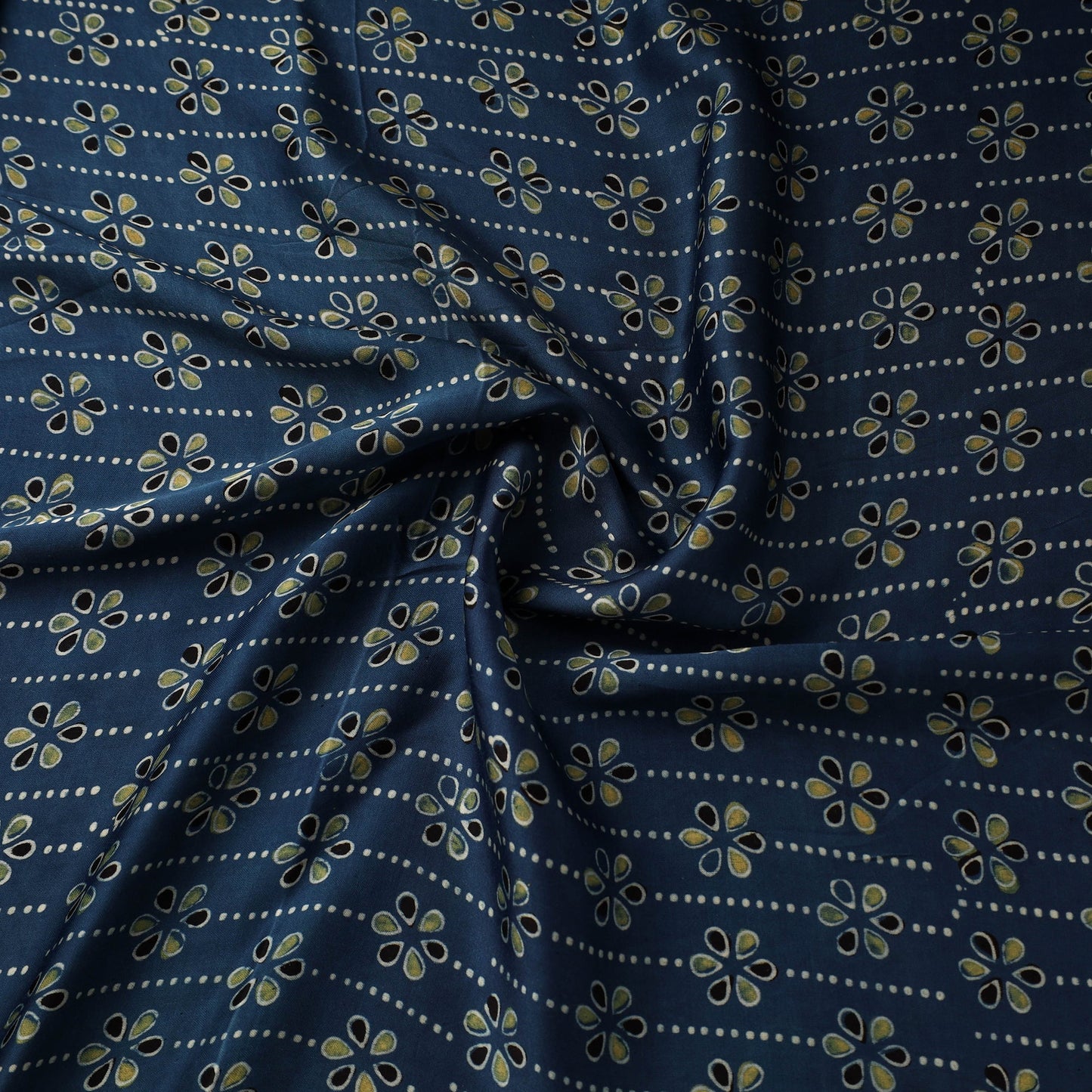 Hand natural dyed modal silk fabric 39 - handcrafted