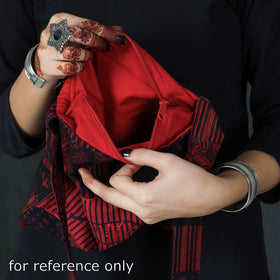 Blue Hand Block Print Patchwork Cotton Sling Bag