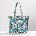  Hand Block Printed Canvas Cotton Shoulder Bag 