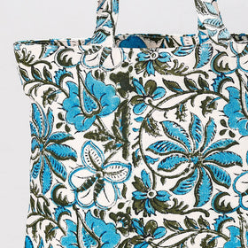  Hand Block Printed Canvas Cotton Shoulder Bag 