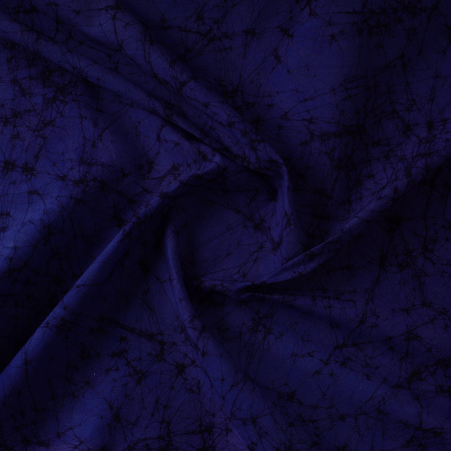 Blue - Hand Printed Cotton Batik Fabric 03