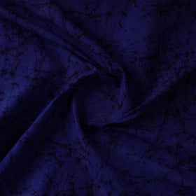Blue - Hand Printed Cotton Batik Fabric 03