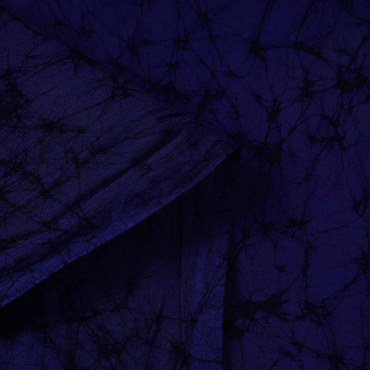 Blue - Hand Printed Cotton Batik Fabric 03