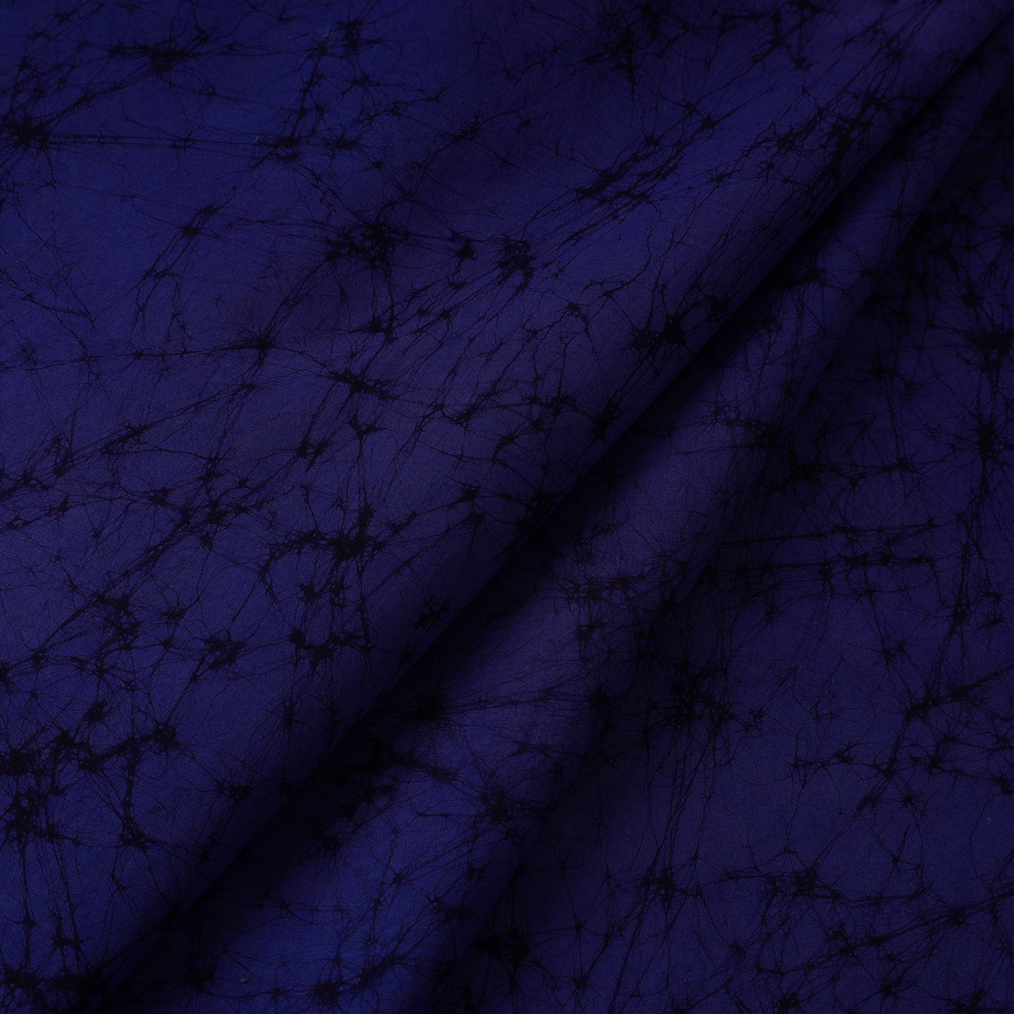 Blue - Hand Printed Cotton Batik Fabric 03