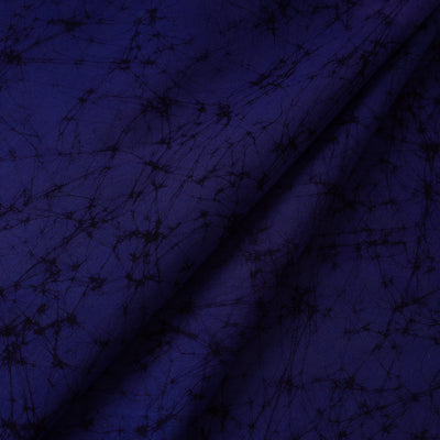 Blue - Hand Printed Cotton Batik Fabric 03