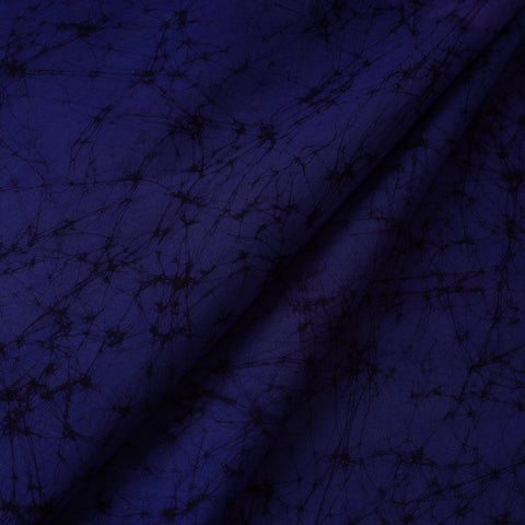 Blue - Hand Printed Cotton Batik Fabric 03