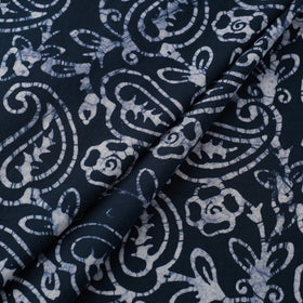  Blue Hand Printed Cotton Batik Fabric