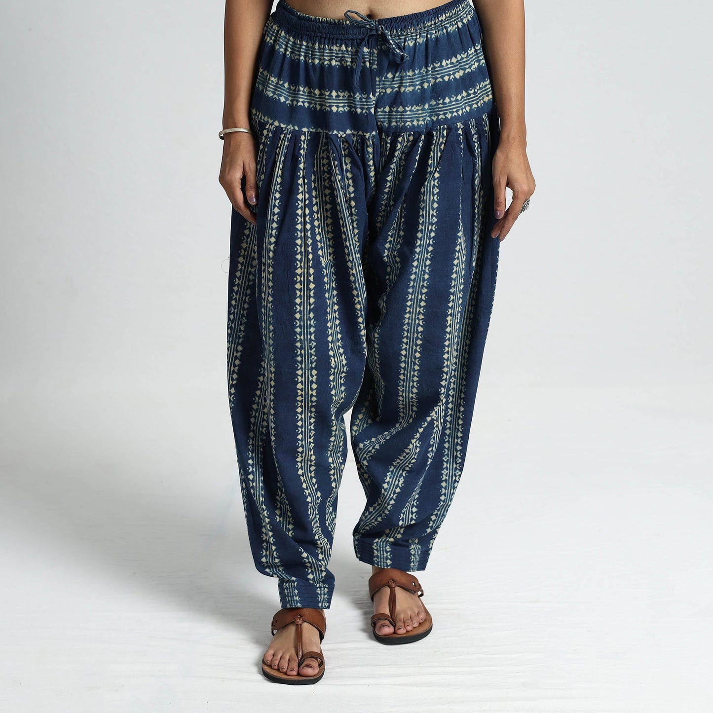 Shop Ajrakh Block Printed Cotton Salwar | Comfortable & Stylish