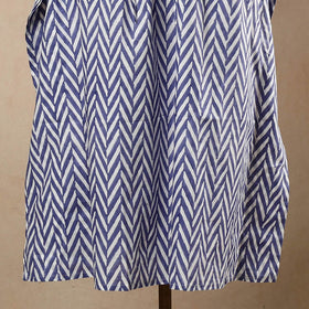  Hand Block Printed Cotton Kaftan with Tie-Up Waist 