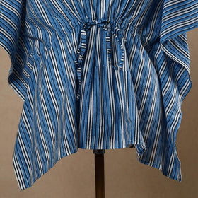Buy Hand Printed Cotton Kaftan with Tie-Up Waist l iTokri.com