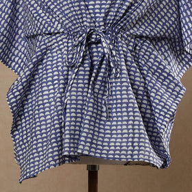 Buy Hand Block Printed Cotton Kaftan with Tie-Up Waist l iTokri.com